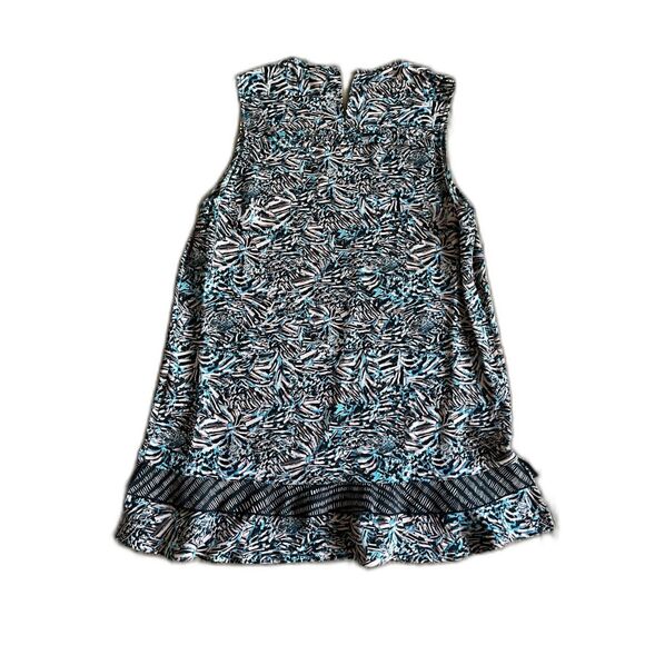 Proenza Schouler 100% Silk Multicolor Print Sleeveless Top Blouse Women's Size 4 - Picture 7 of 9